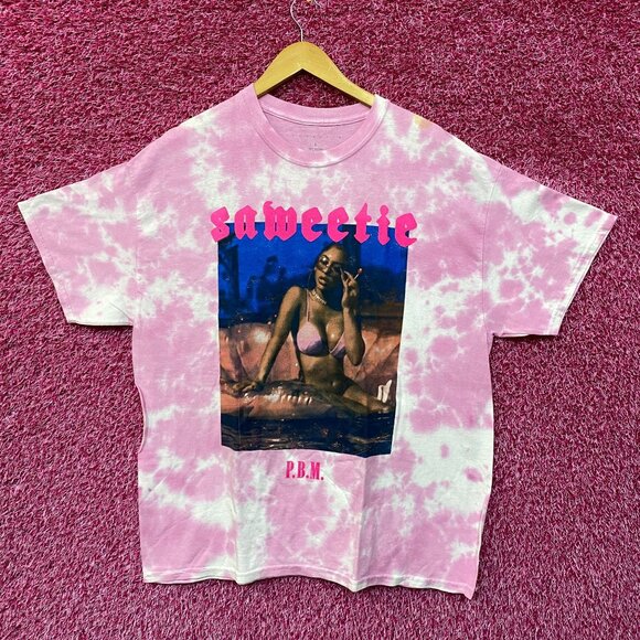 Saweetie PBN Icey Wifey Tie dye Tshirt size Large - Picture 1 of 5